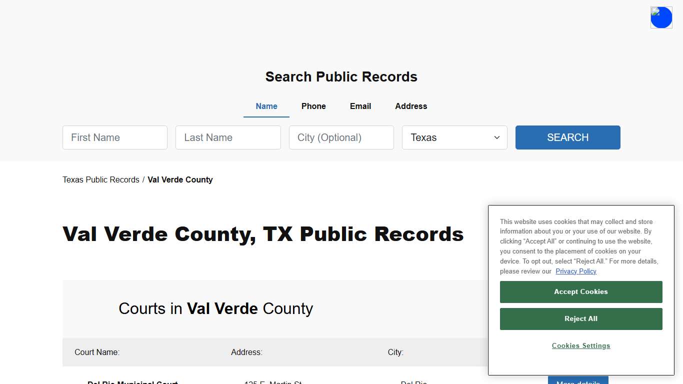 Val Verde County, TX Public Court, Arrest and Inmate Records - ThePublicIndex