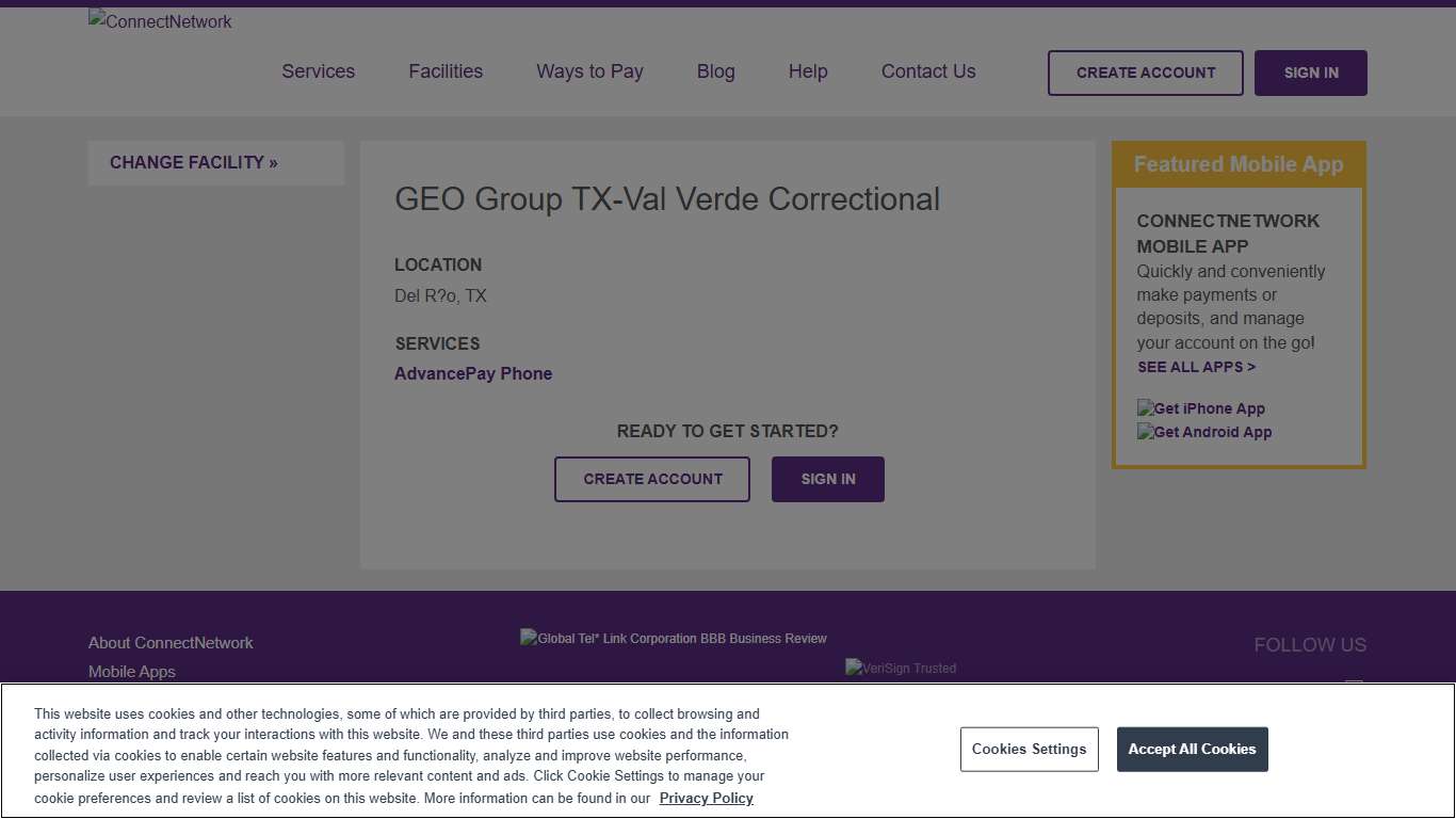 GEO Group TX-Val Verde Correctional ConnectNetwork